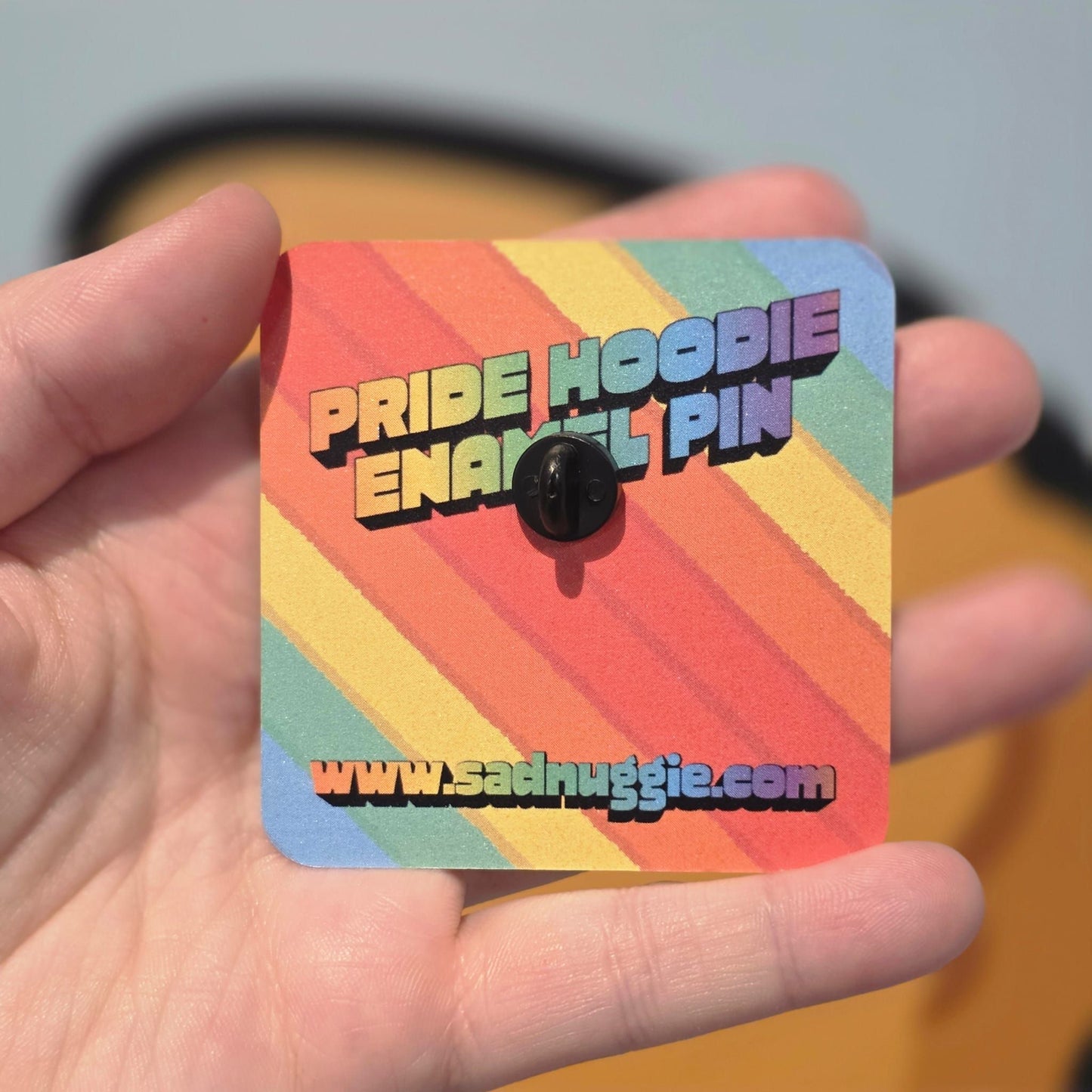 Sad Nuggie Pride Hoodie Enamel Pin