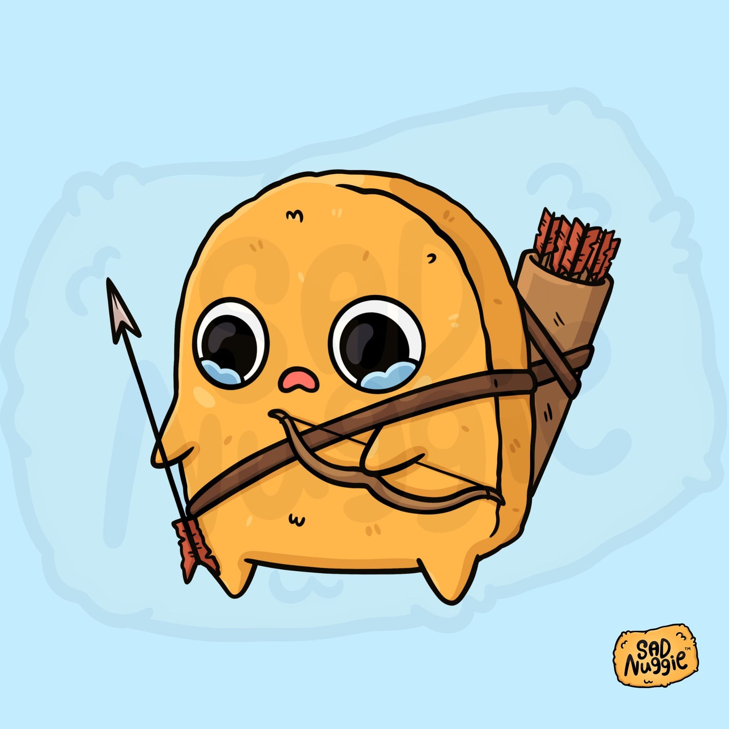 Sad Nuggie Ranger Sticker