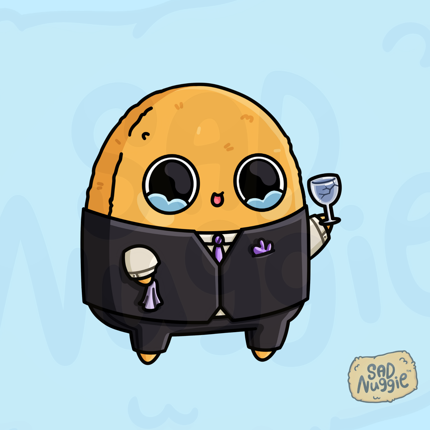 Sad Nuggie Bartender Sticker