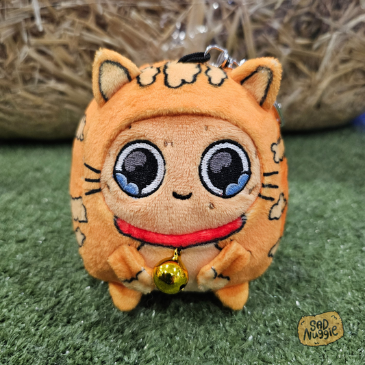 Cat Mini Sad Nuggie Keychain