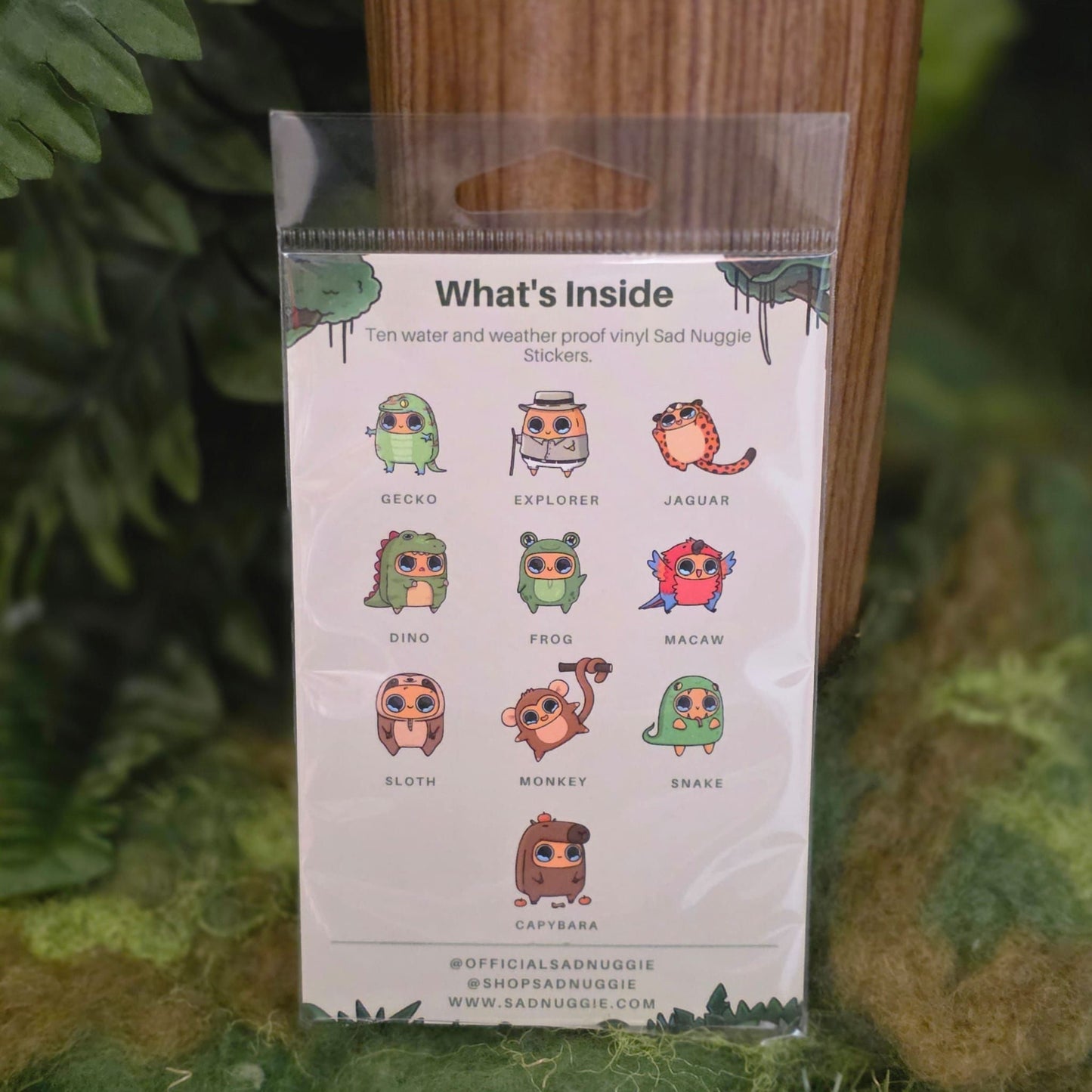 Sad Nuggie Jungle Sticker Pack