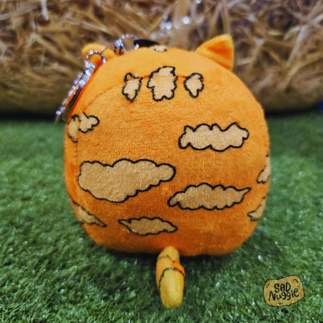Cat Mini Sad Nuggie Keychain