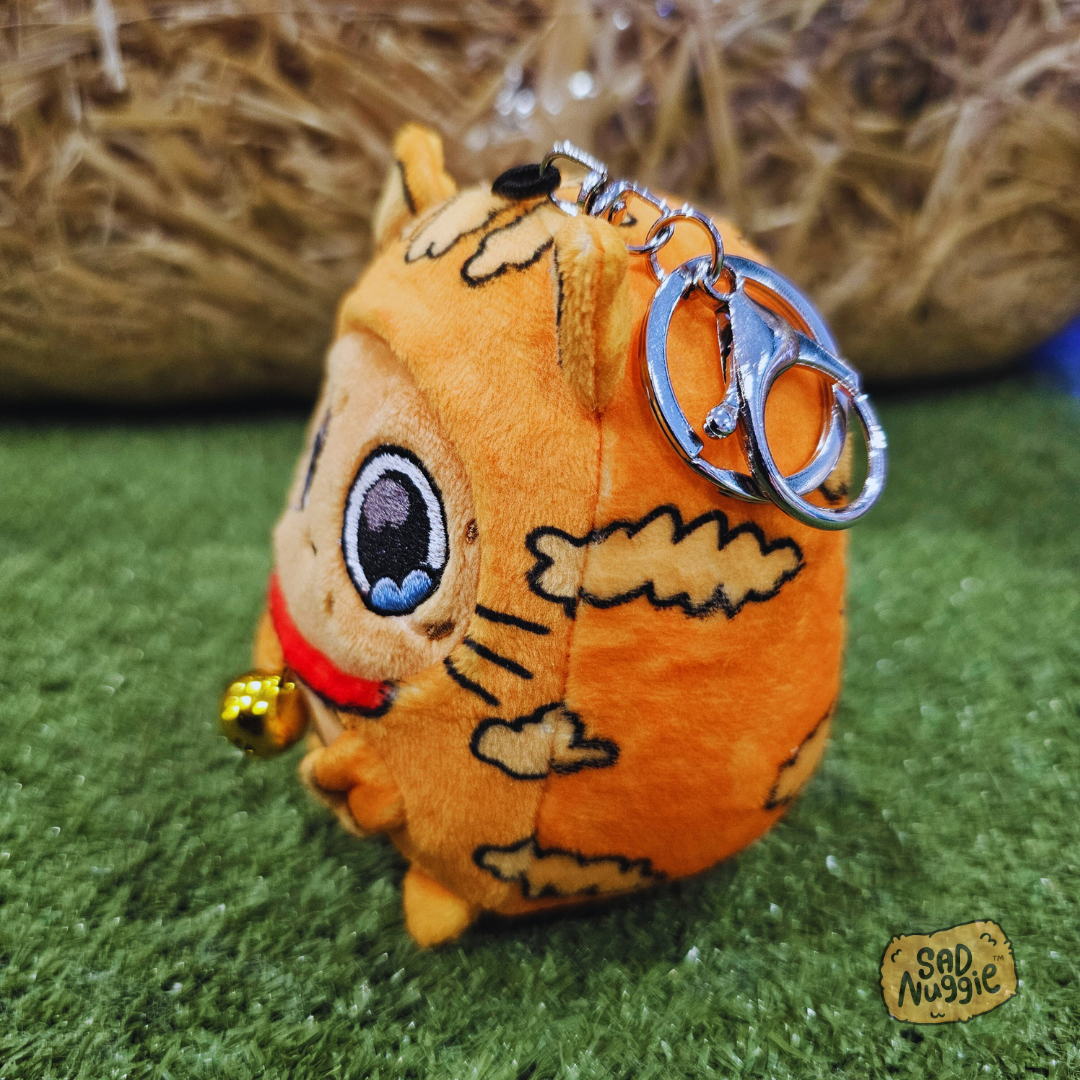 Cat Mini Sad Nuggie Keychain