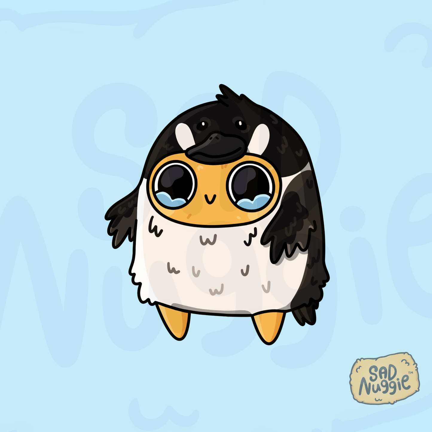 Sad Nuggie Canadian Goose Sticker