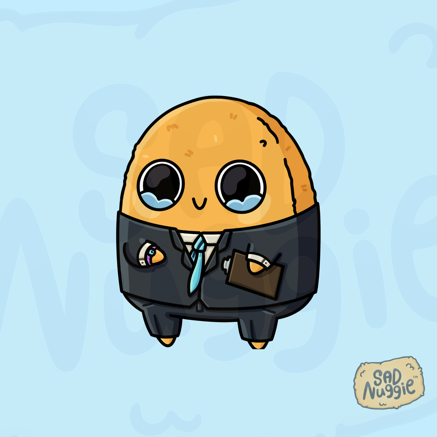 Sad Nuggie CEO Sticker
