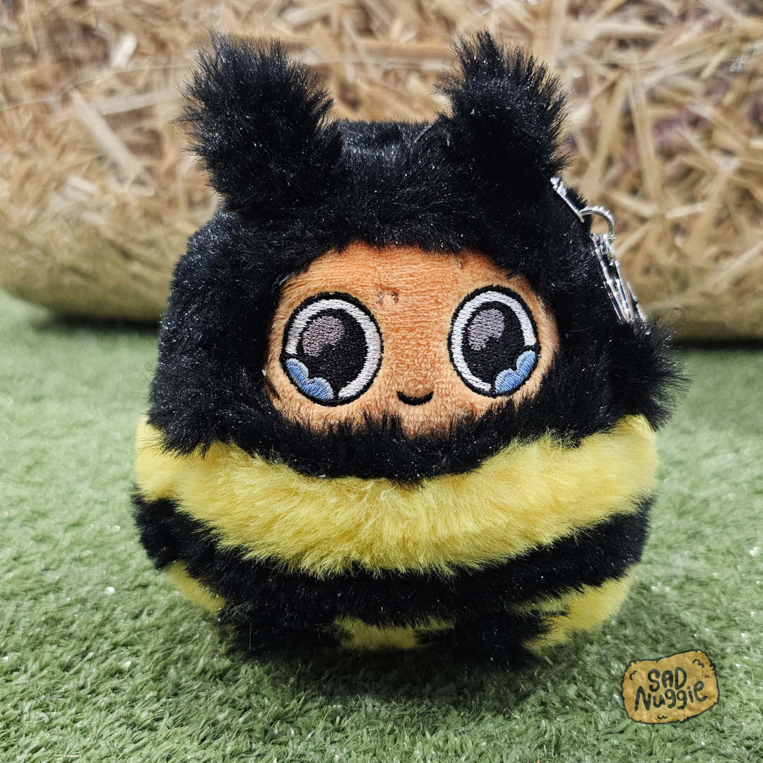 Bee Mini Sad Nuggie Keychain