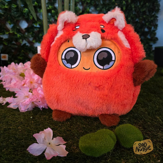Red Panda Sad Nuggie Plush