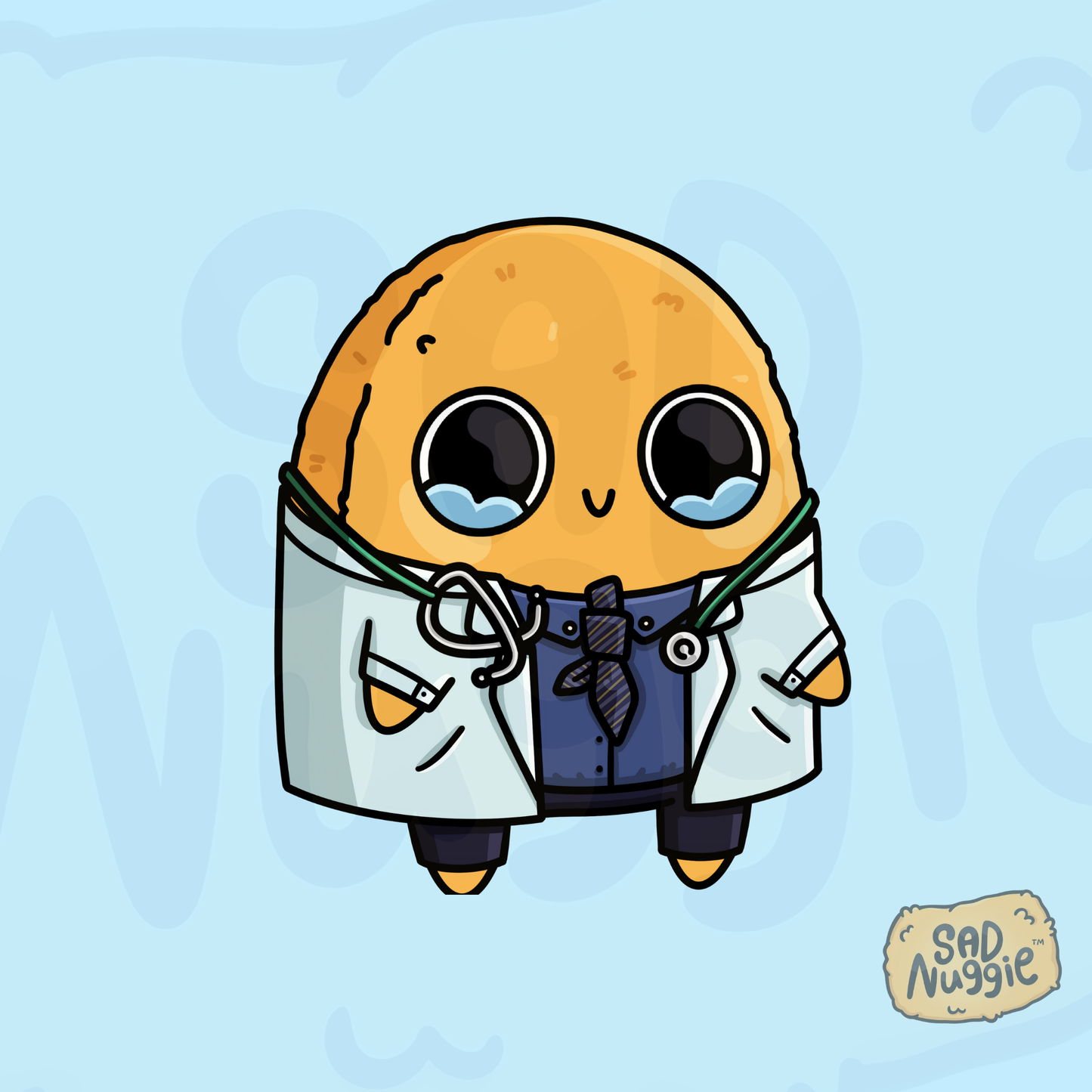 Sad Nuggie Doctor Two Sticker
