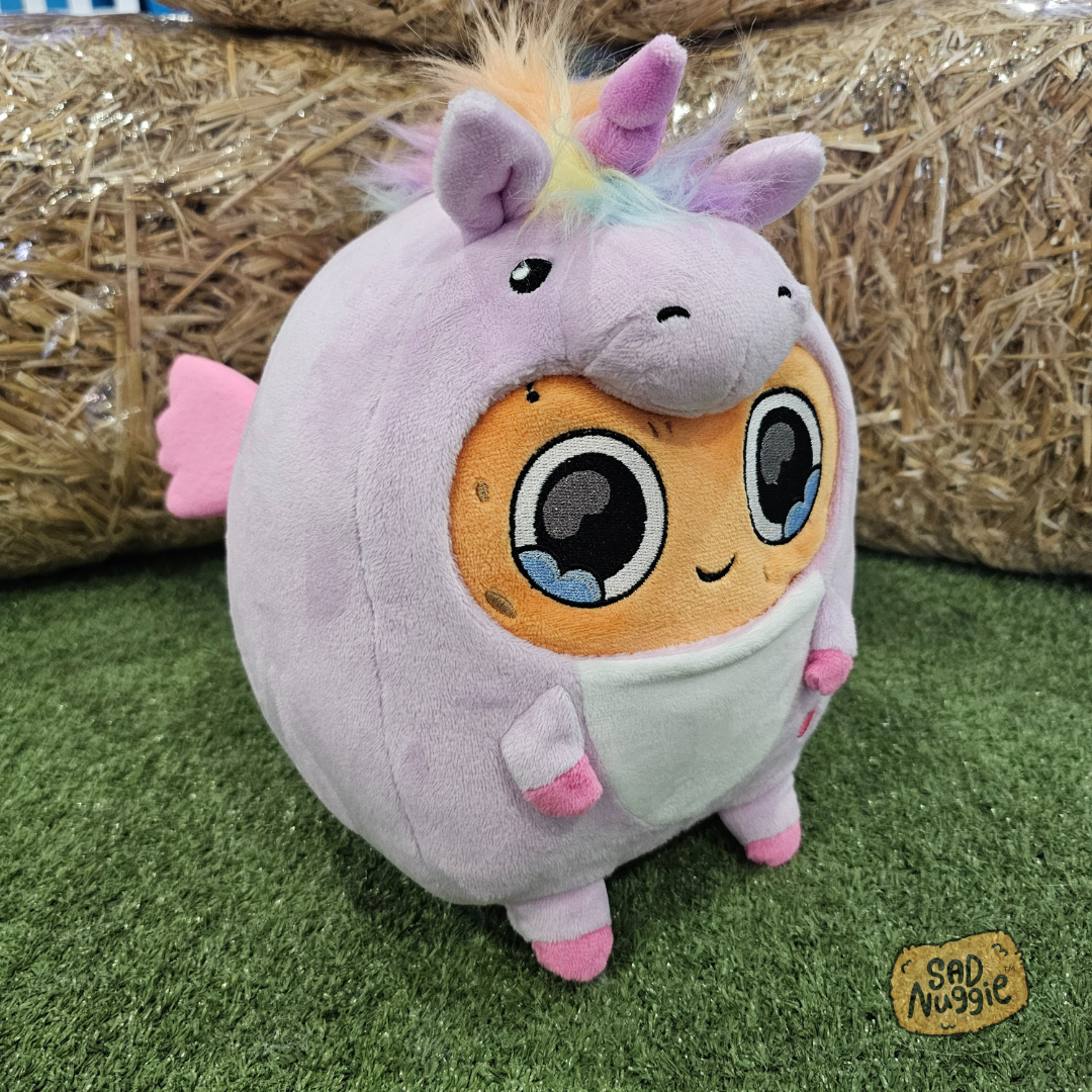 Unicorn Sad Nuggie Plush