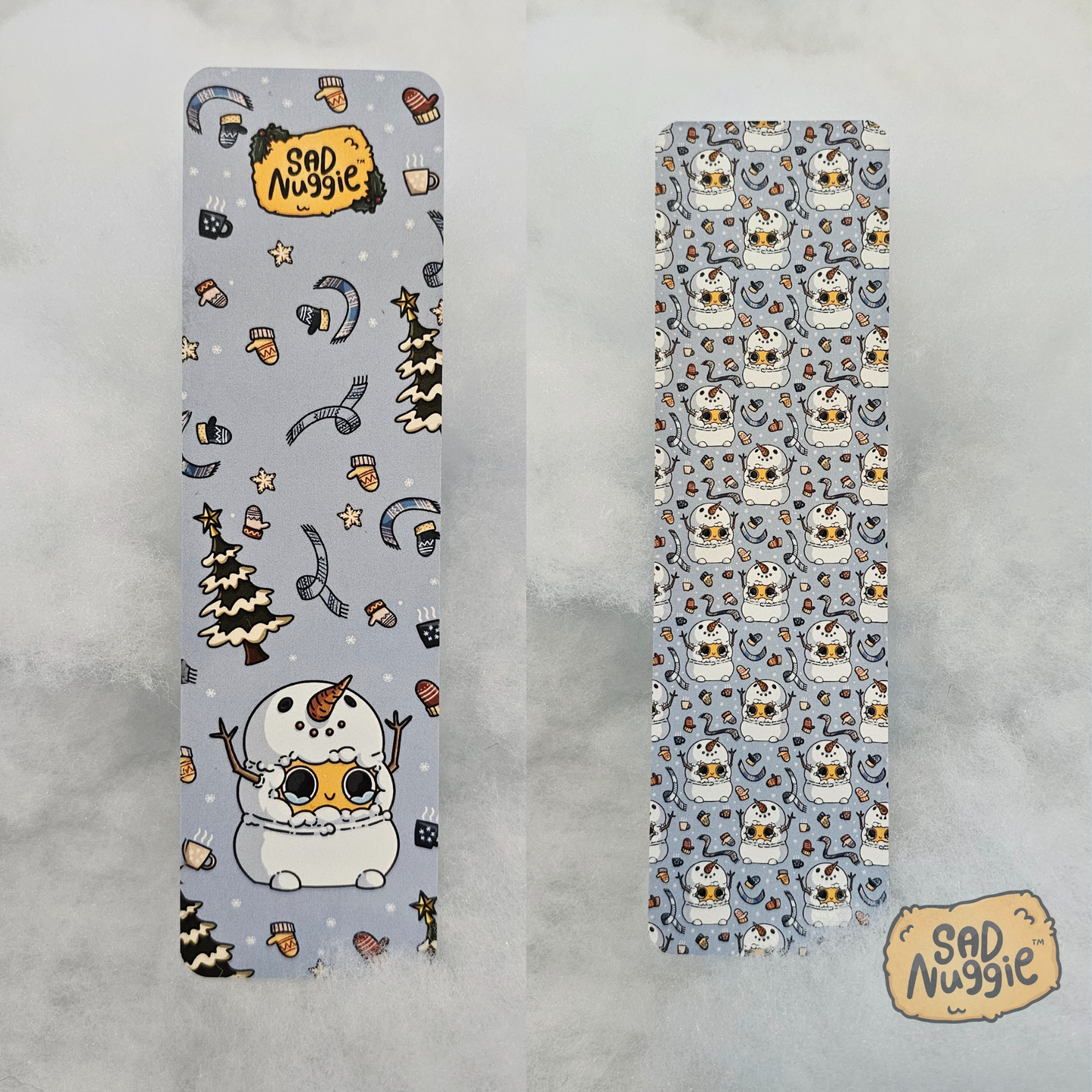 Sad Nuggie Snowman Bookmark