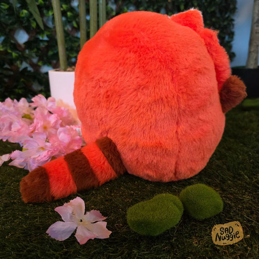 Red Panda Sad Nuggie Plush