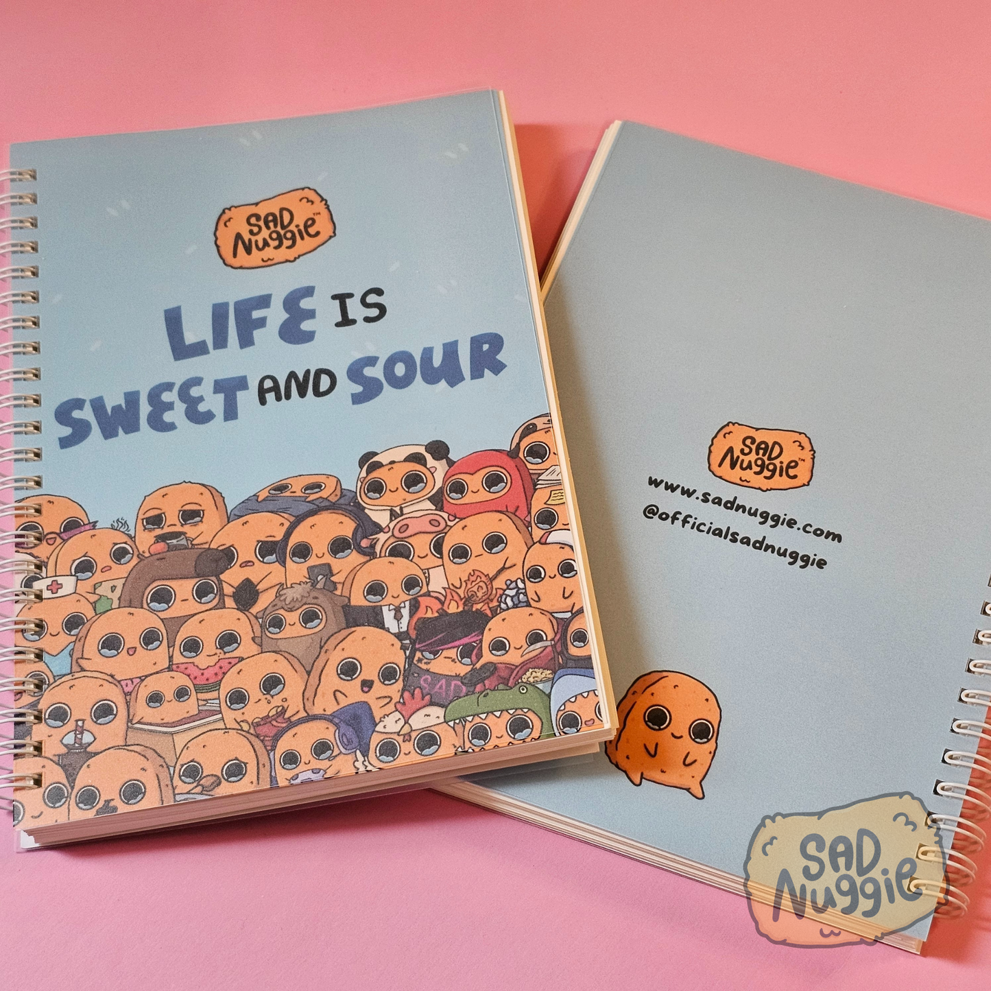 Sad Nuggie Dotted Notebooks