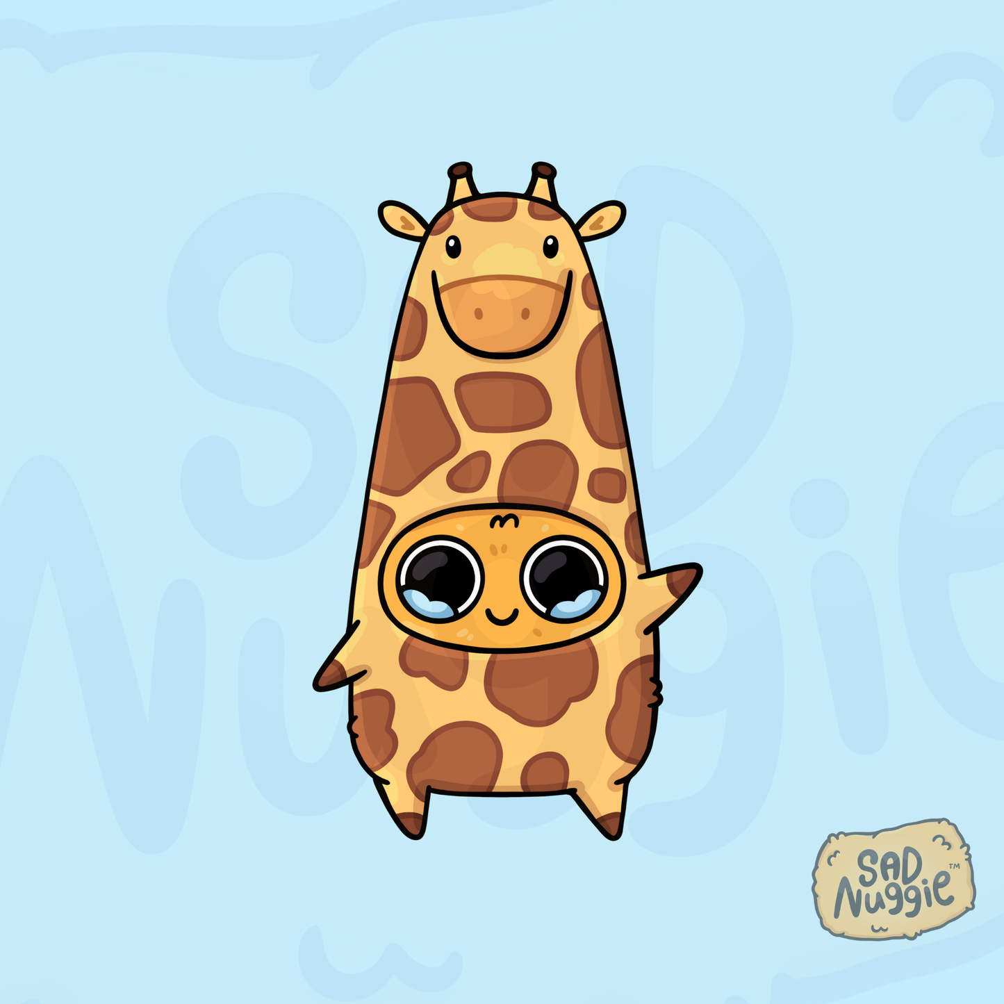 Sad Nuggie Giraffe Sticker