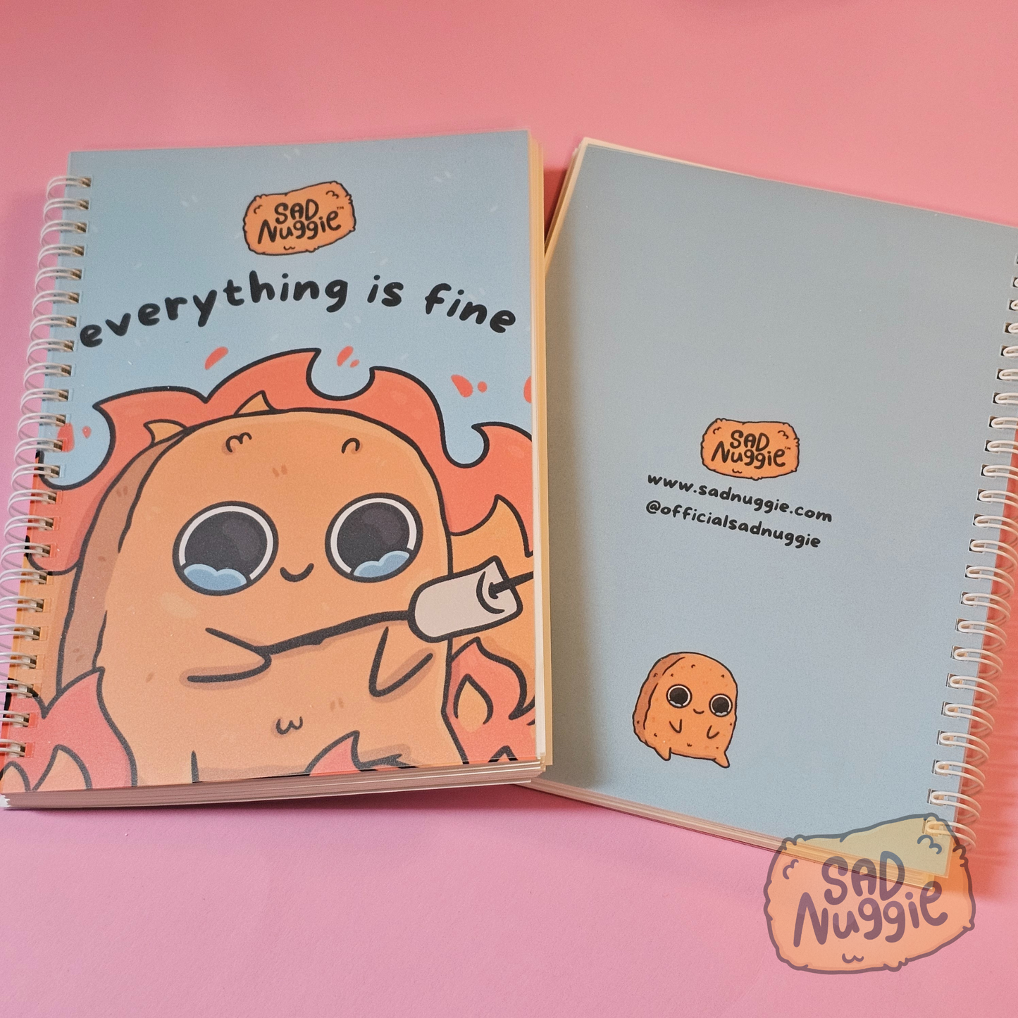 Sad Nuggie Dotted Notebooks