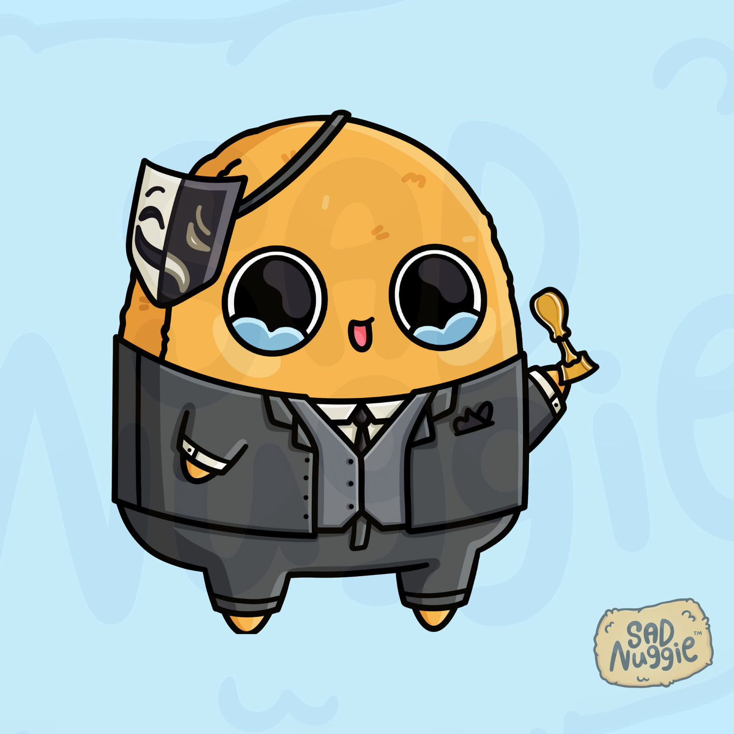 Sad Nuggie Actor Sticker