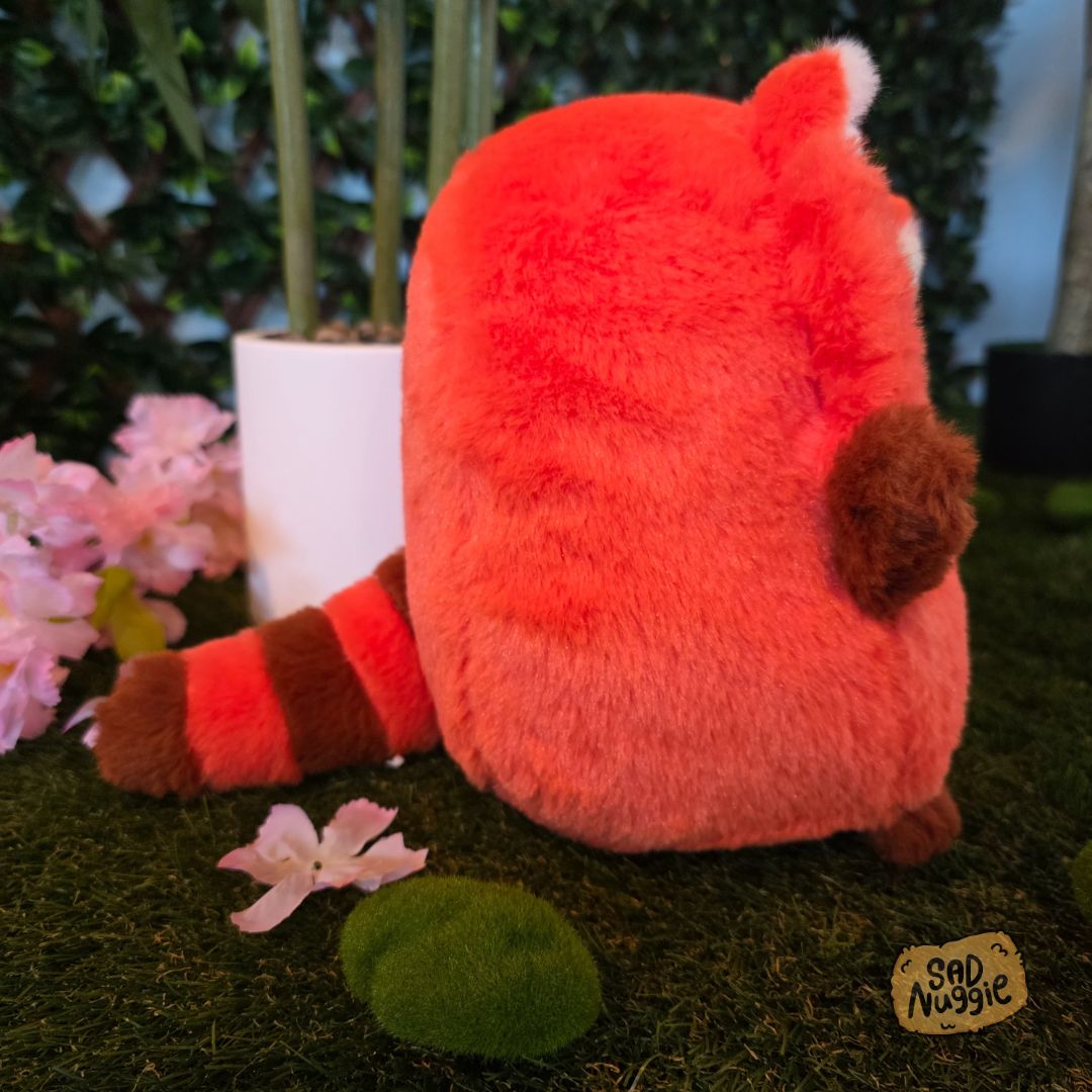 Red Panda Sad Nuggie Plush