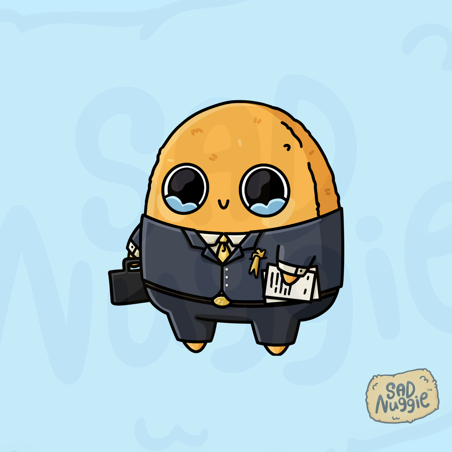 Sad Nuggie Lawyer Sticker