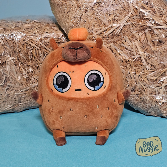 Capybara Sad Nuggie Plush