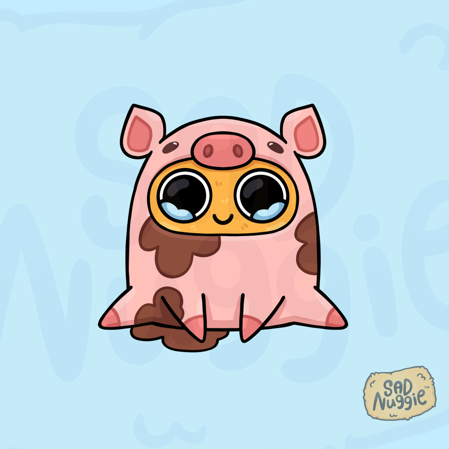 Sad NuggiePig Sticker