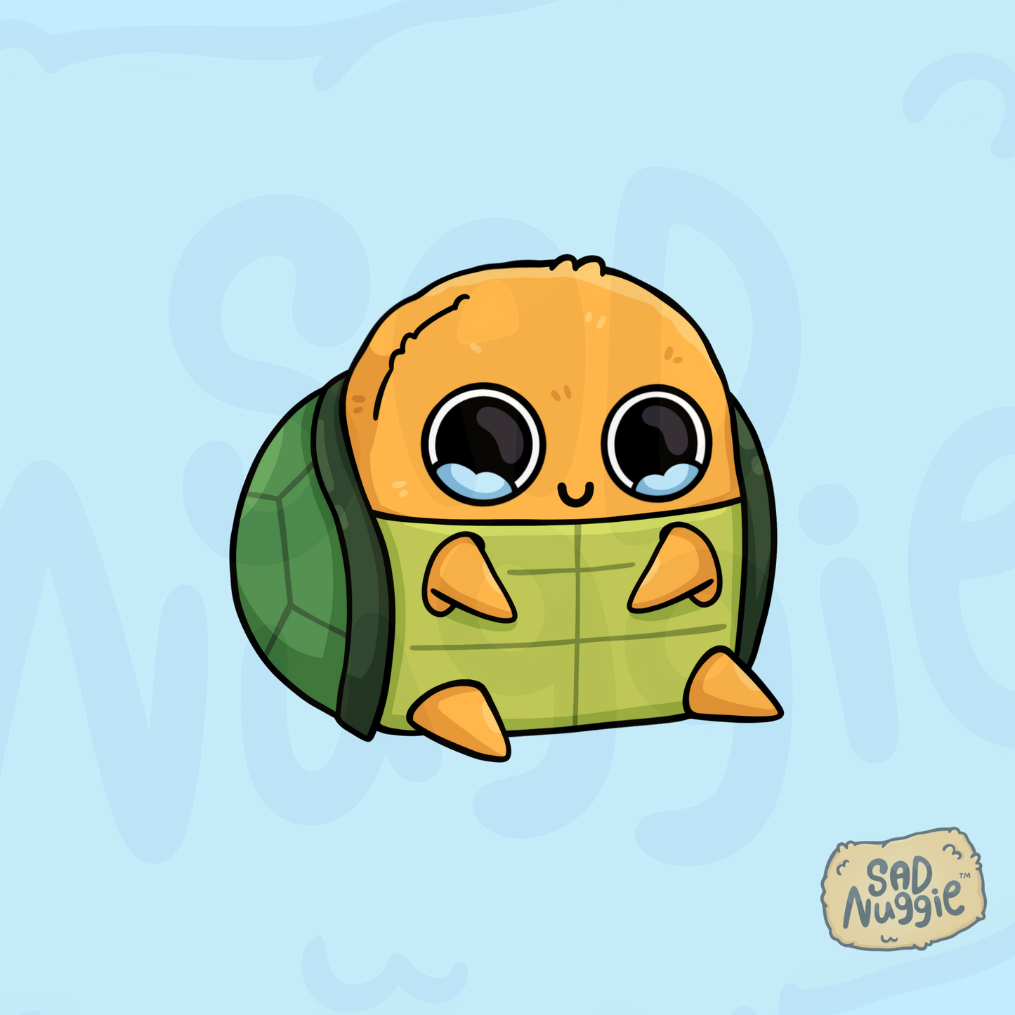 Sad Nuggie Turtle Sticker