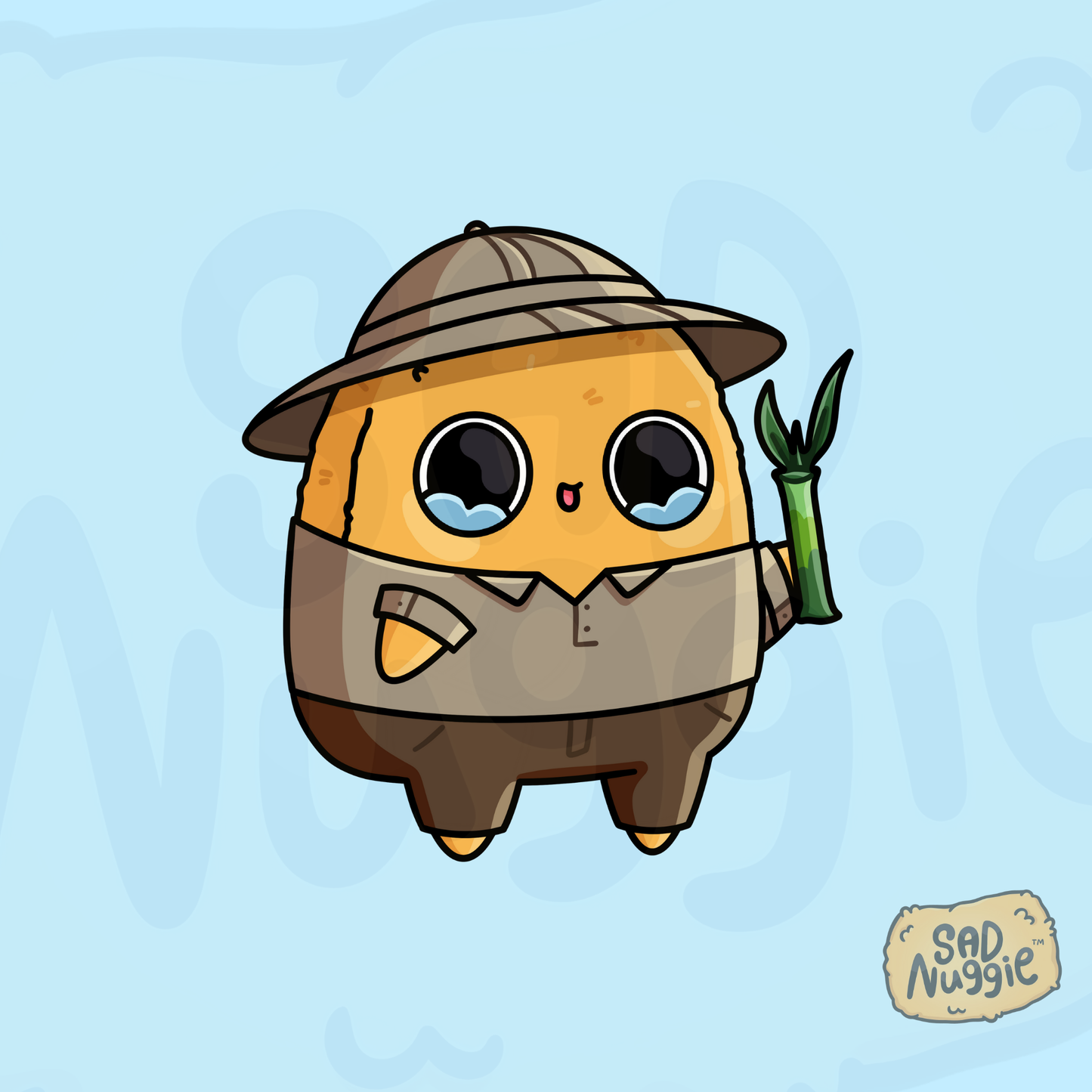 Sad Nuggie Zoo Keeper Sticker