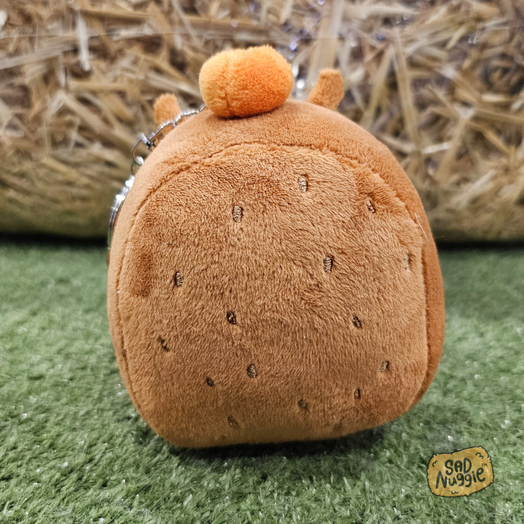 Capybara Mini Sad Nuggie Keychain