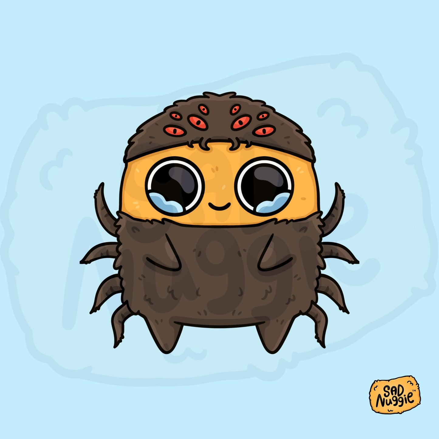 Sad Nuggie Spider Sticker