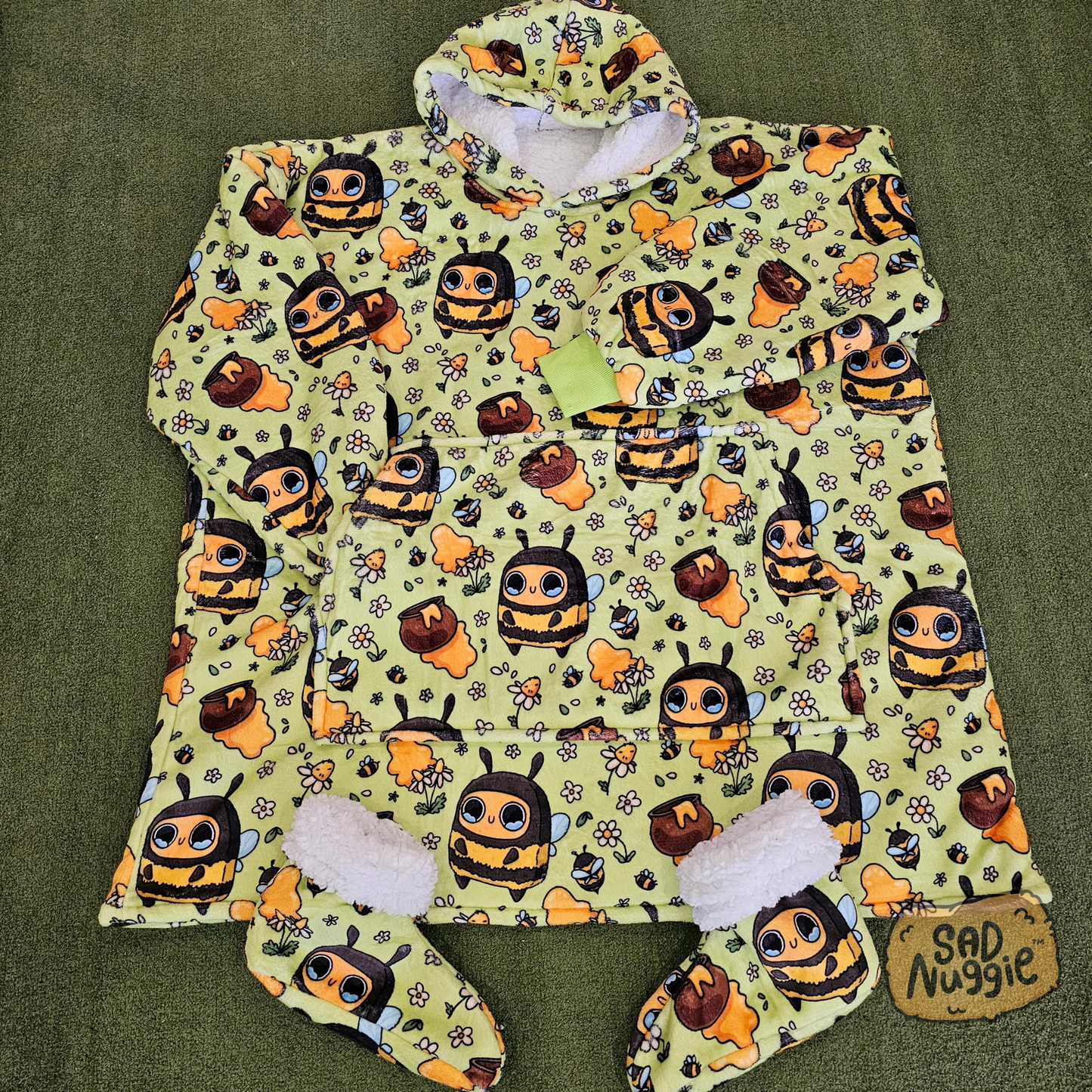 Sad Nuggie Bee Wearable Blanket