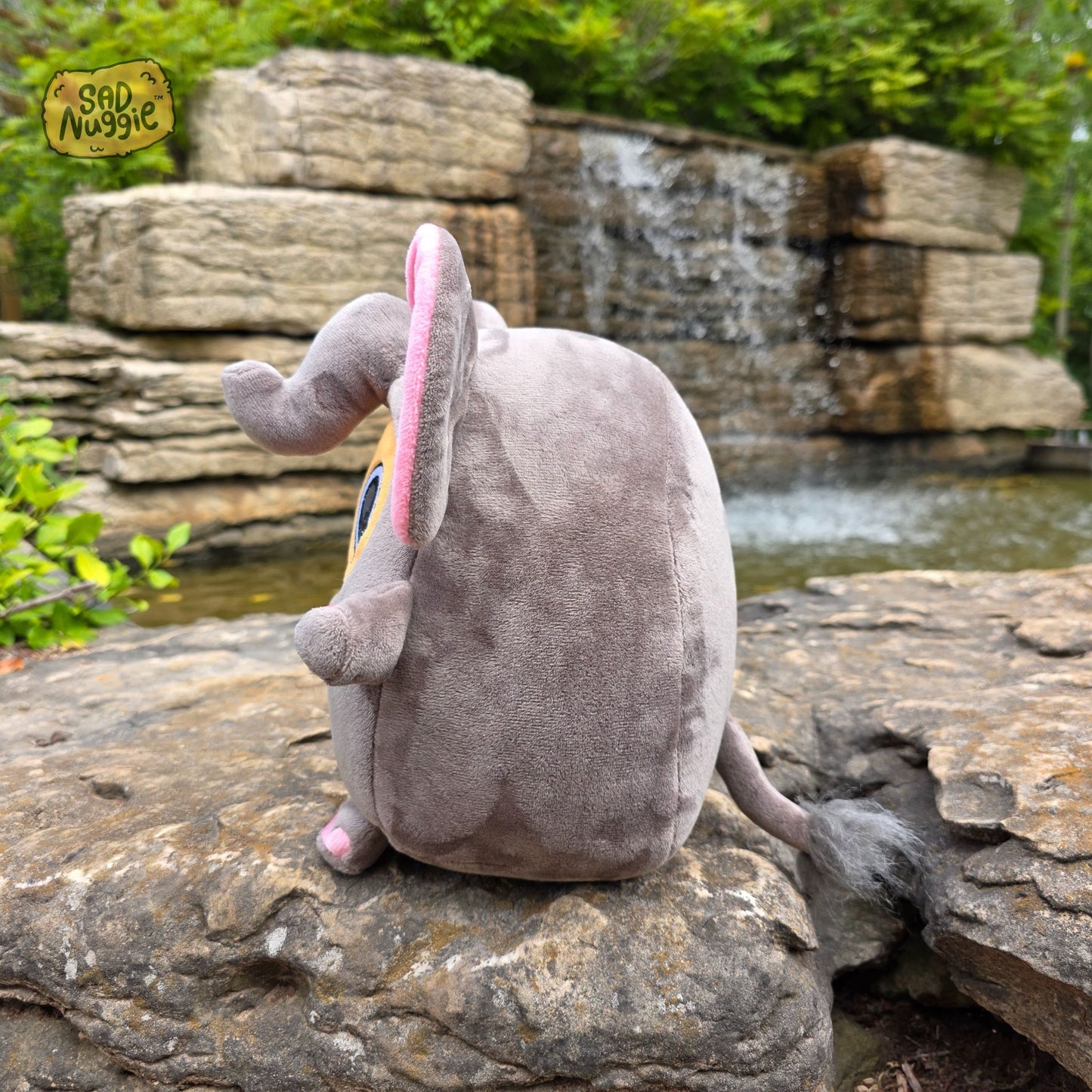 Elephant Sad Nuggie Plush