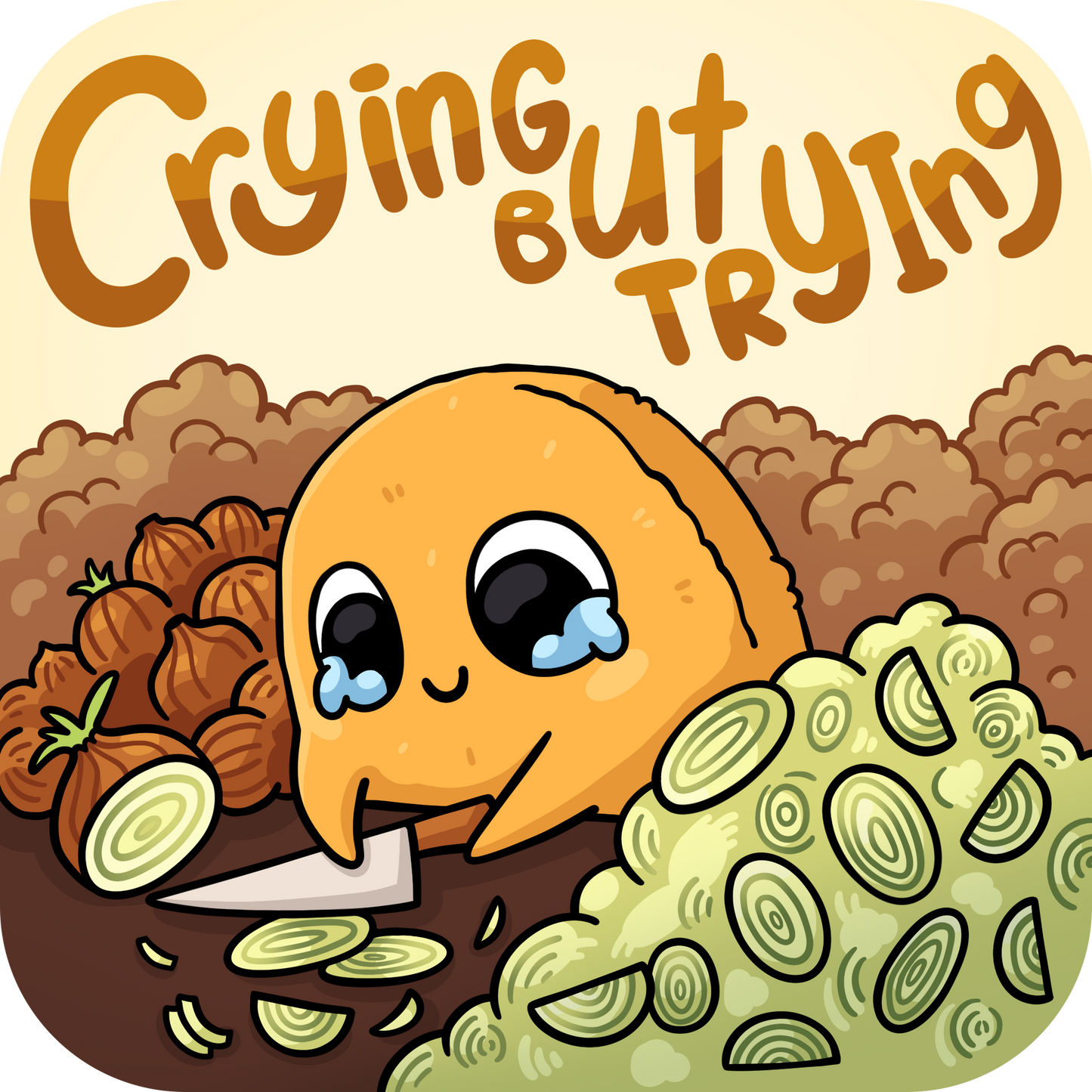 Sad Nuggie Crying But Trying Magnet