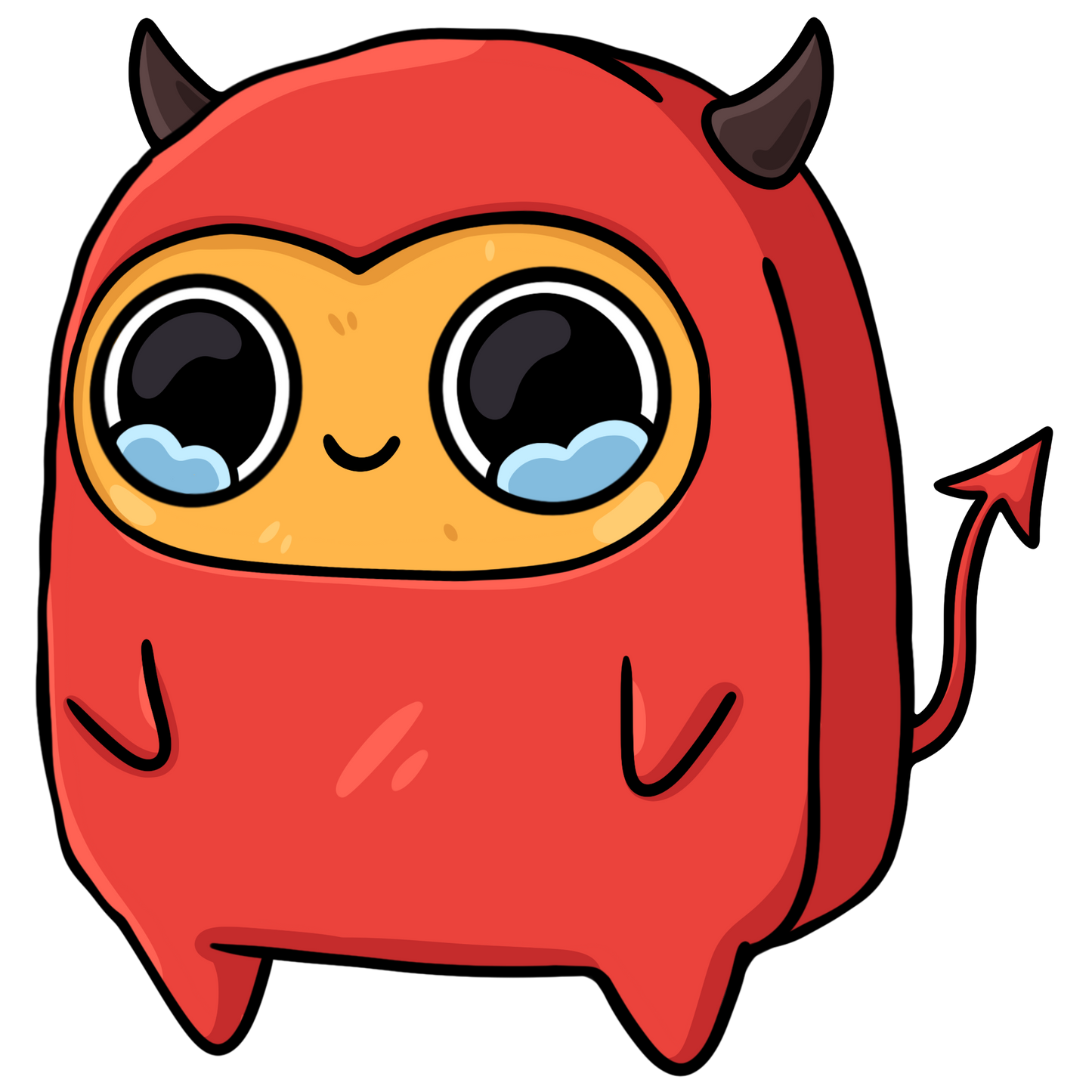 Sad Nuggie Devil Magnet