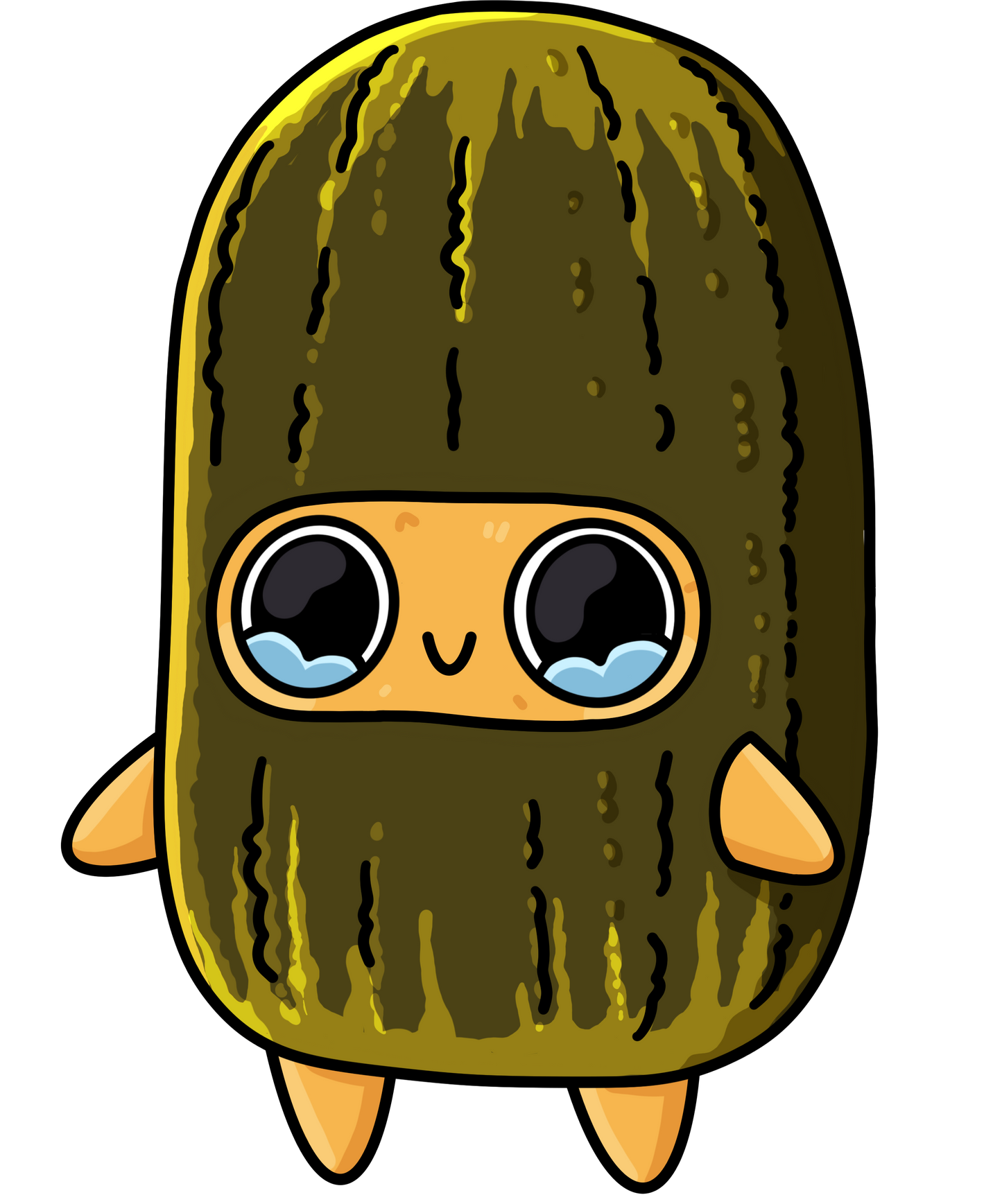 Sad Nuggie Dill Pickle Magnet