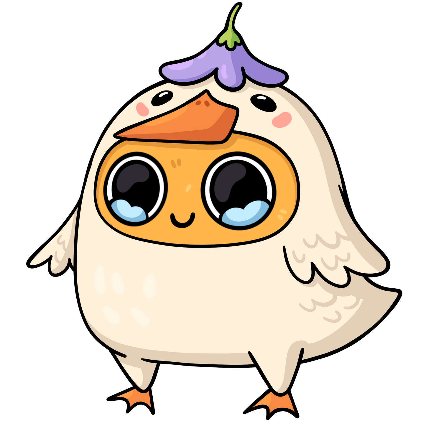 Sad Nuggie Duck Magnet