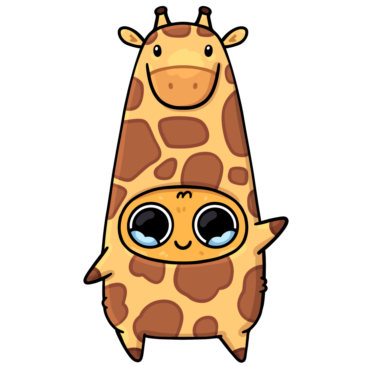 Sad Nuggie Giraffe Magnet