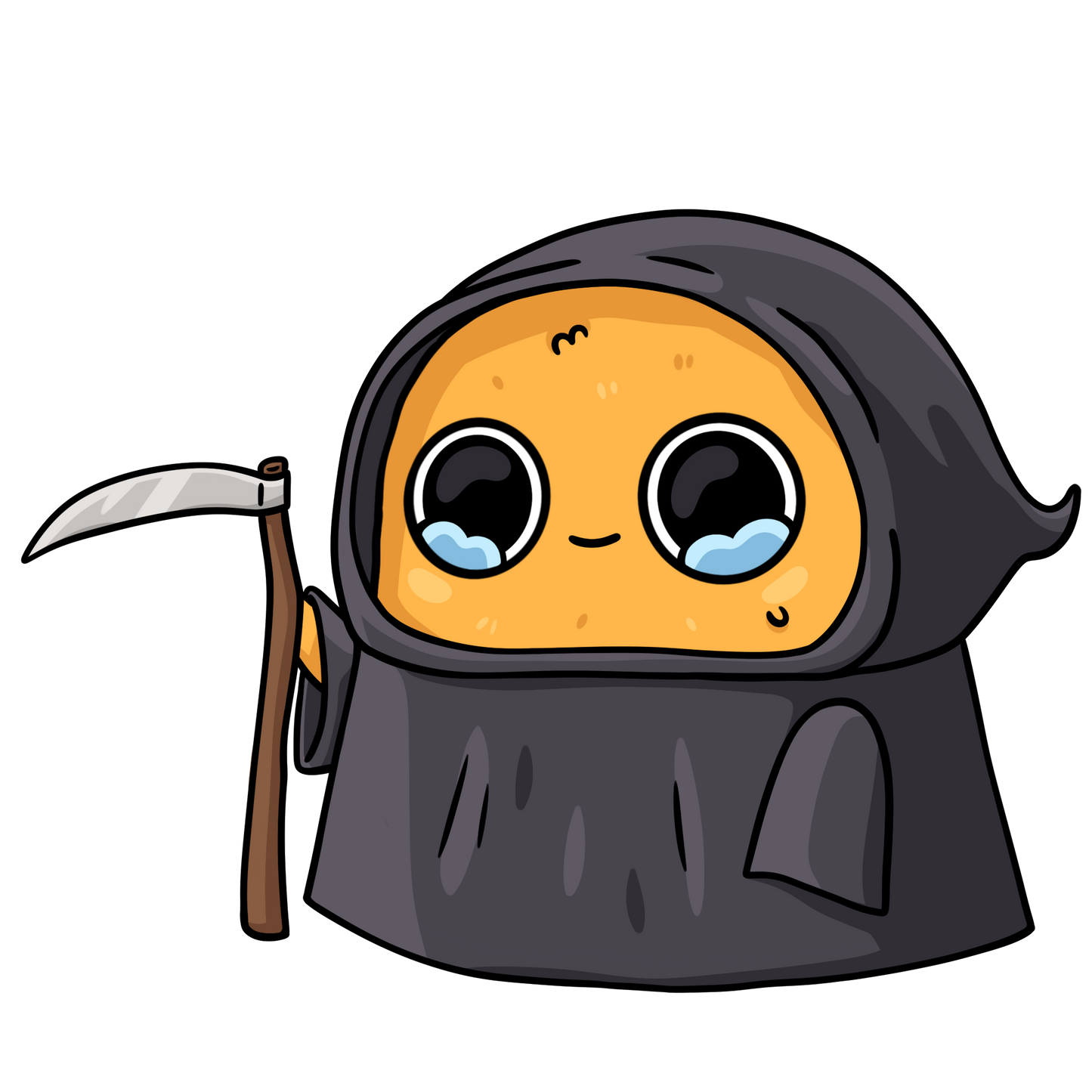 Sad Nuggie Grim Reaper Magnet