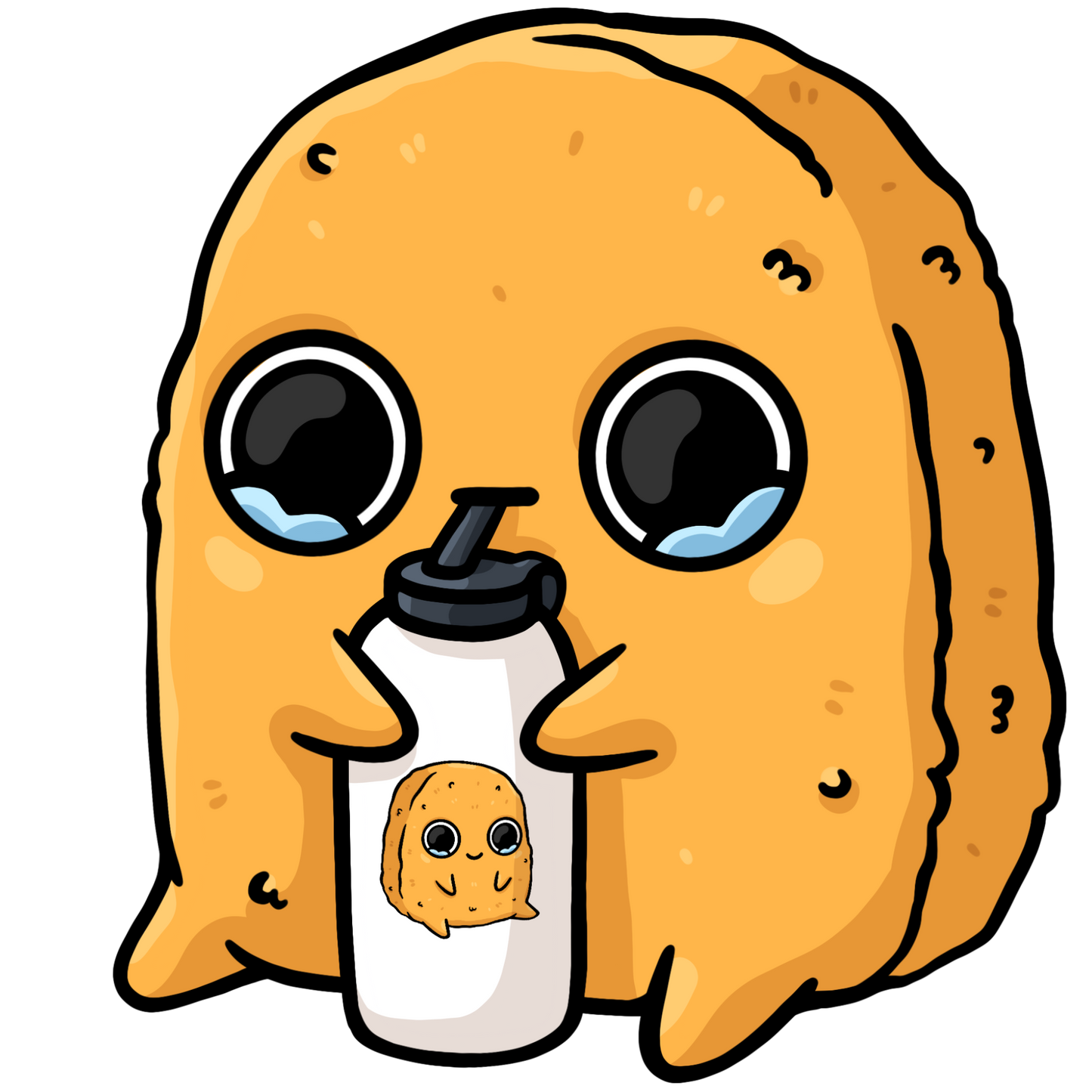 Sad Nuggie Hydrated Magnet