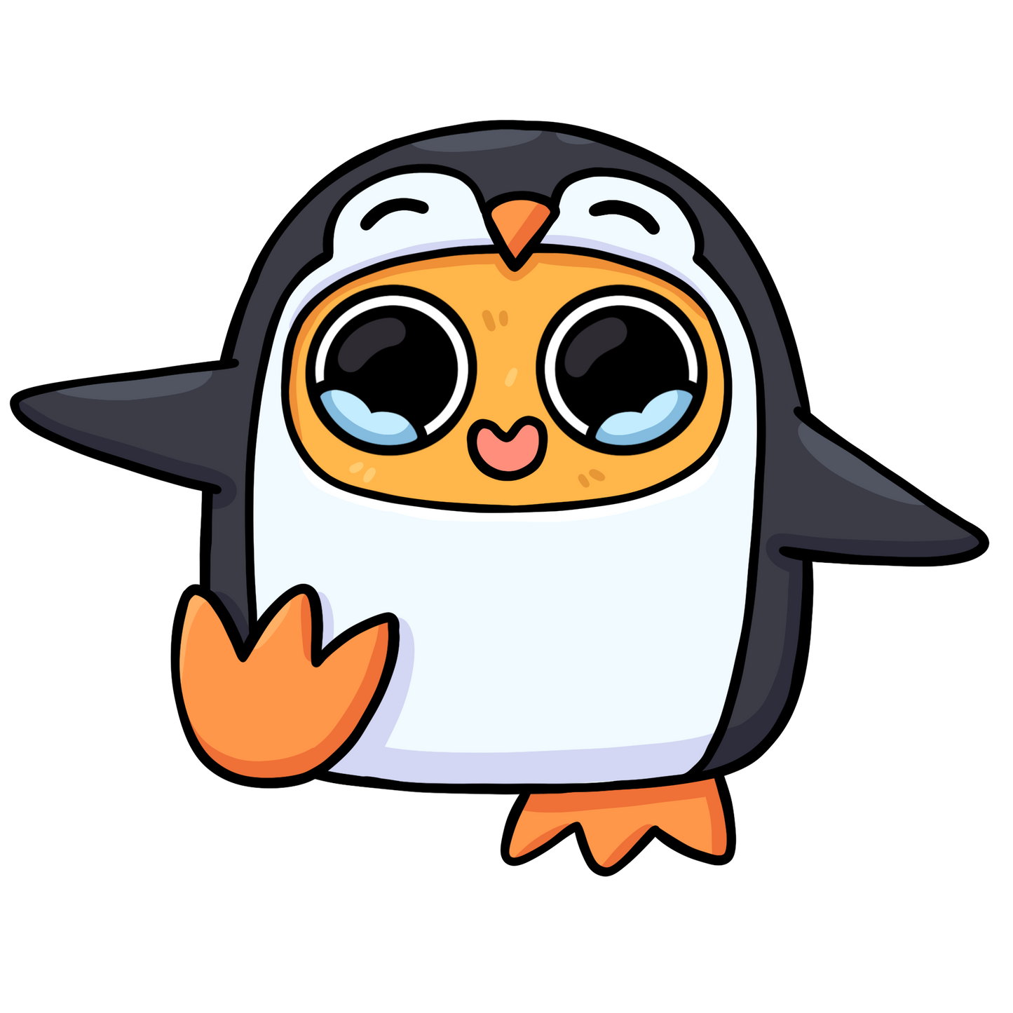 Sad Nuggie Penguin Magnet