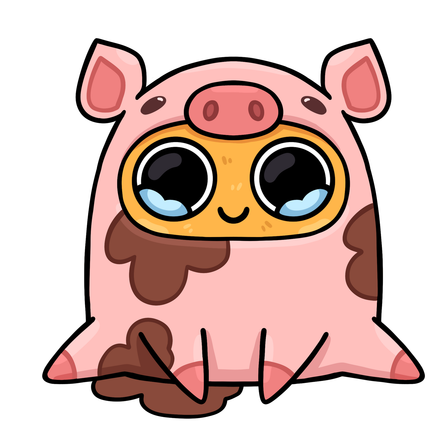 Sad Nuggie Pig Magnet