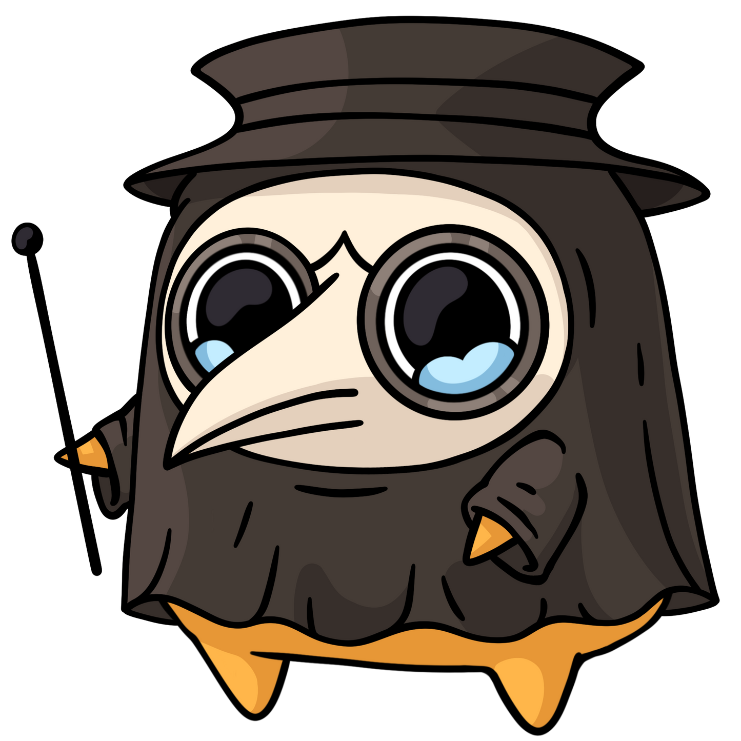 Sad Nuggie Plague Doctor Magnet