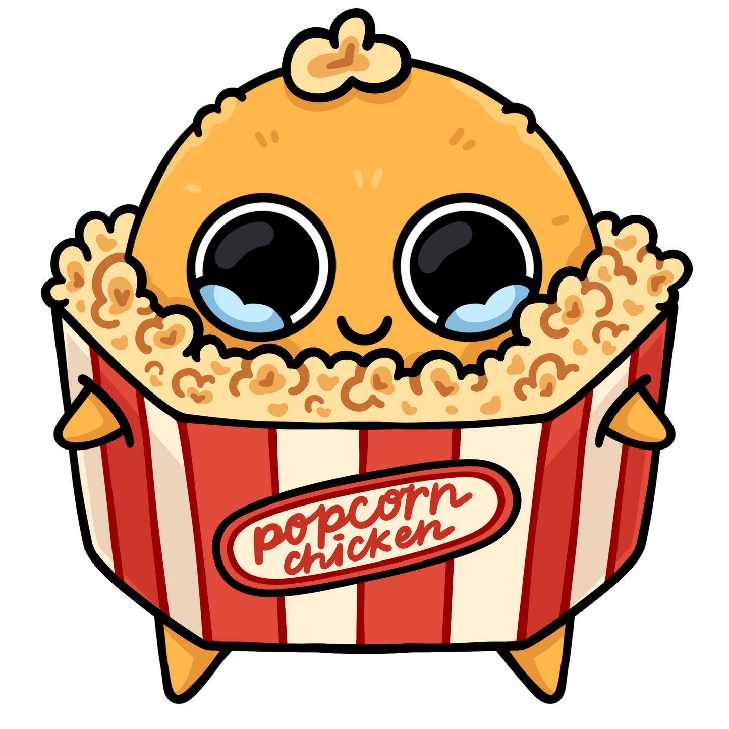 Sad Nuggie Popcorn Chicken Magnet