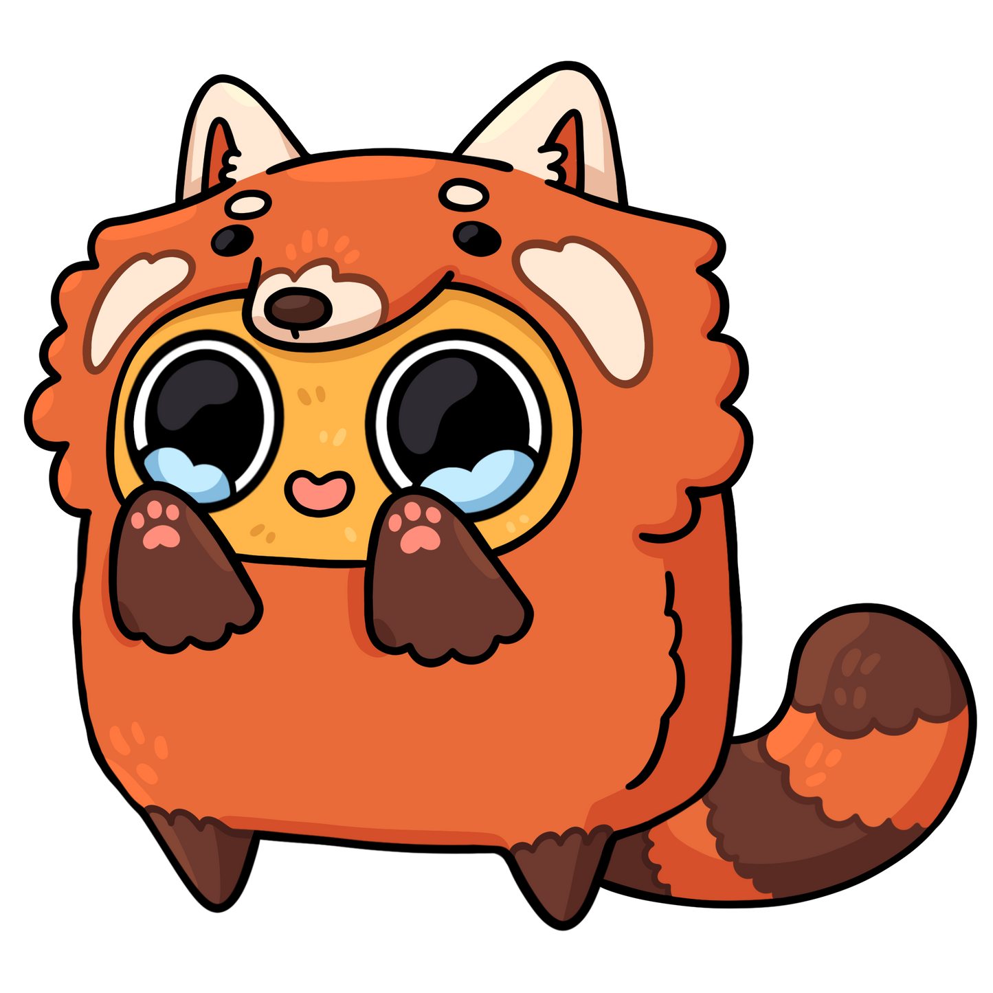 Sad Nuggie Red Panda Magnet