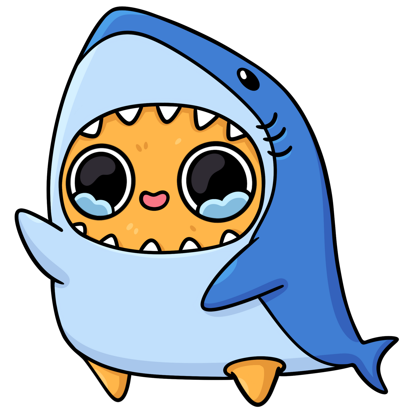 Sad Nuggie Shark Magnet