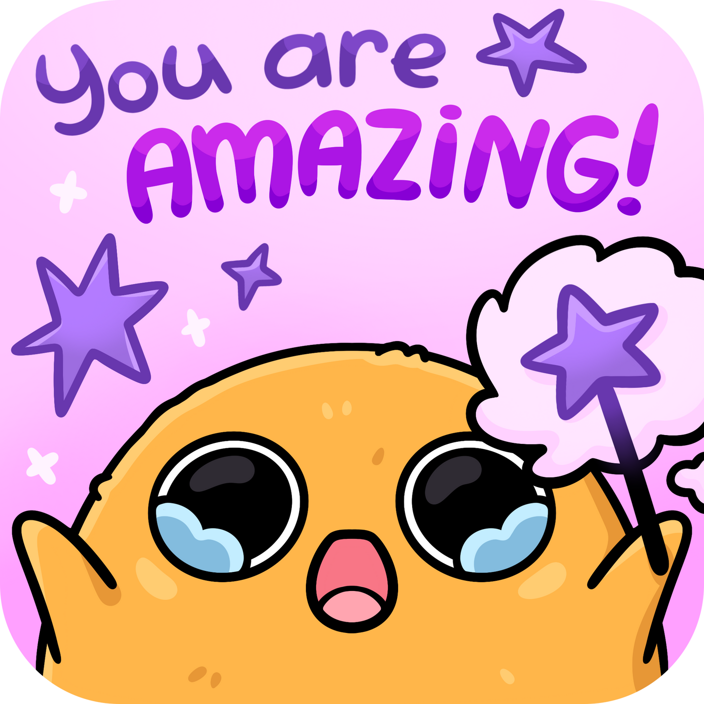 Sad Nuggie You Are Amazing Magnet