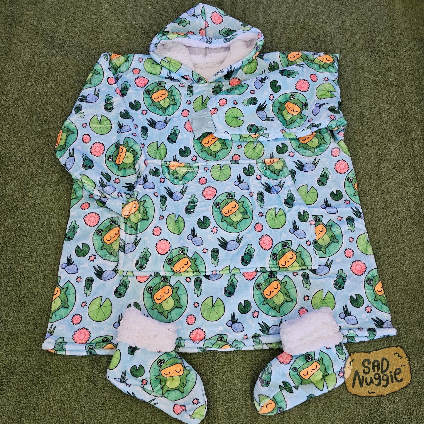 Sad Nuggie Frog Wearable Blanket