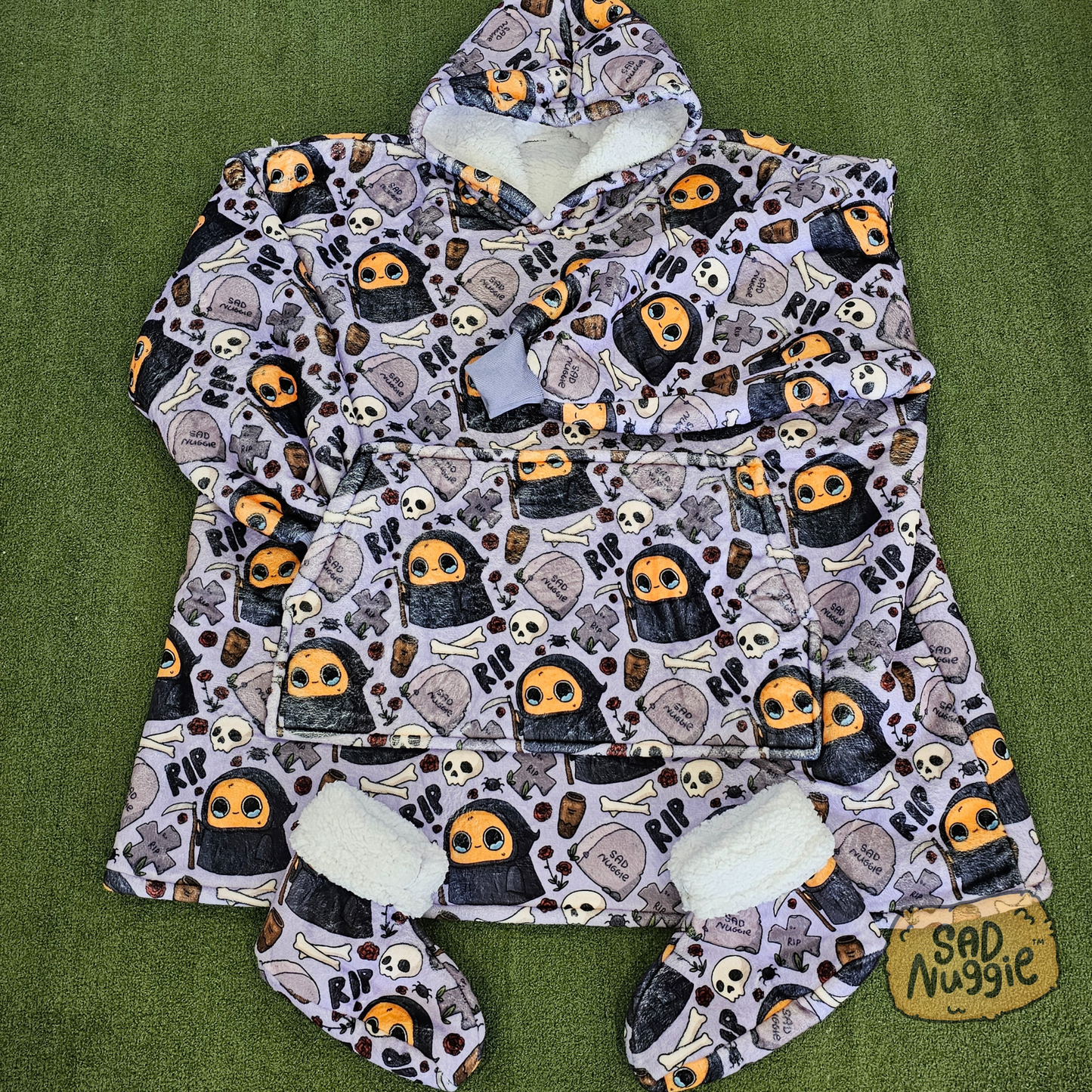 Sad Nuggie Grim Reaper Wearable Blanket