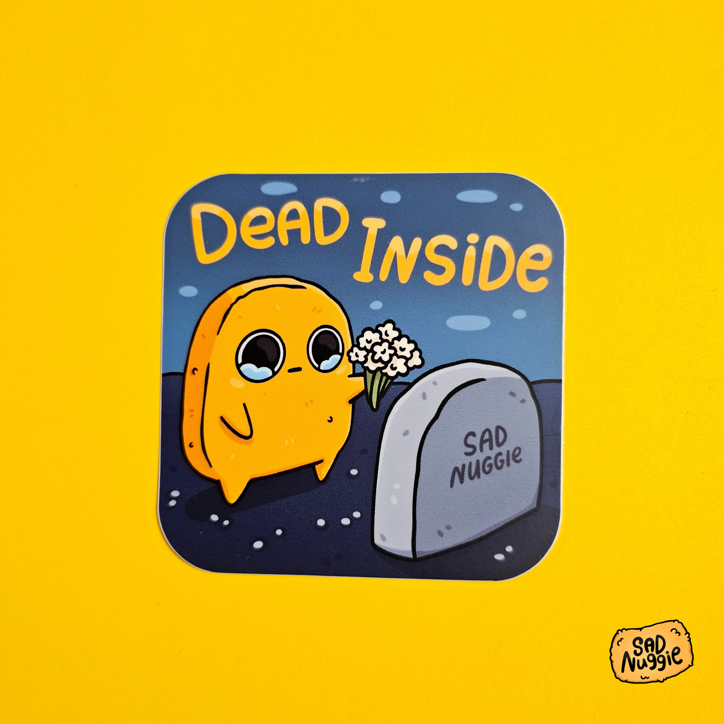 Sad Nuggie Dead Inside Sticker