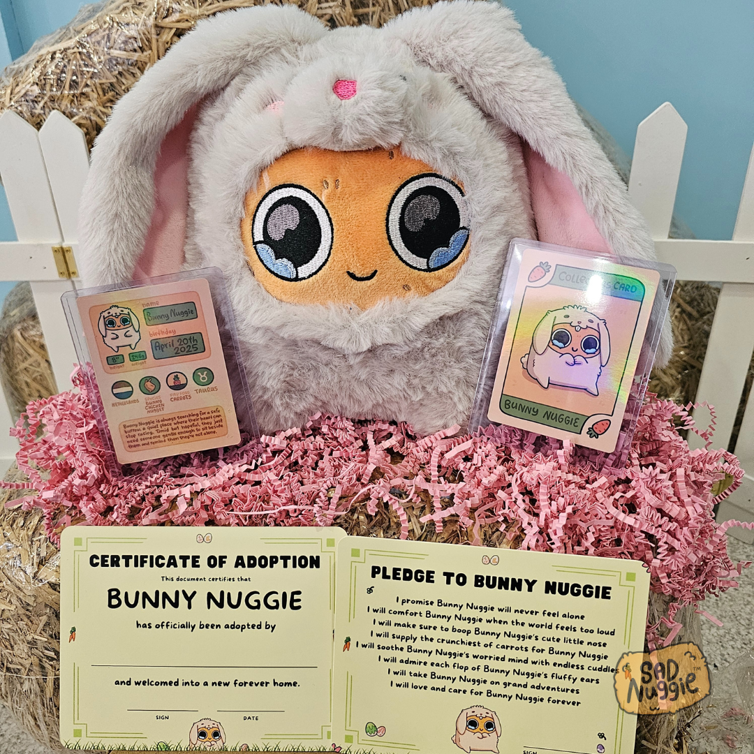 Bunny Sad Nuggie Limited Edition Plush