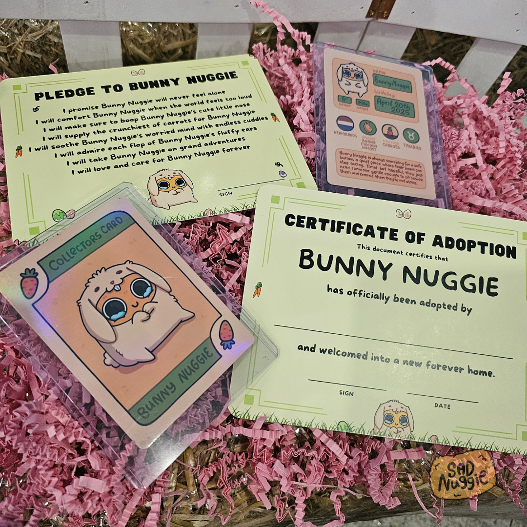 Bunny Sad Nuggie Limited Edition Plush
