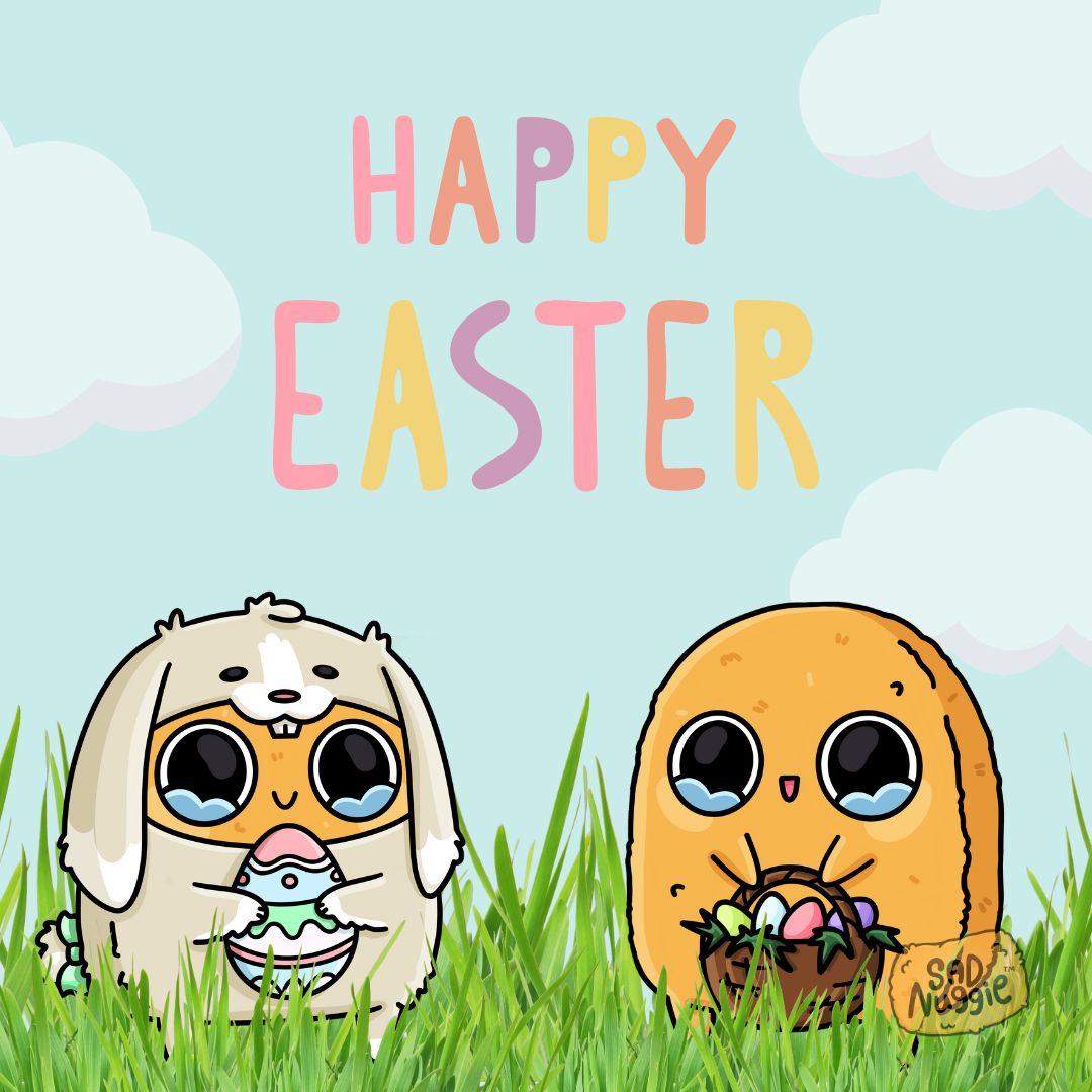 Sad Nuggie Easter Colouring Sheets 2025 (Free Download)