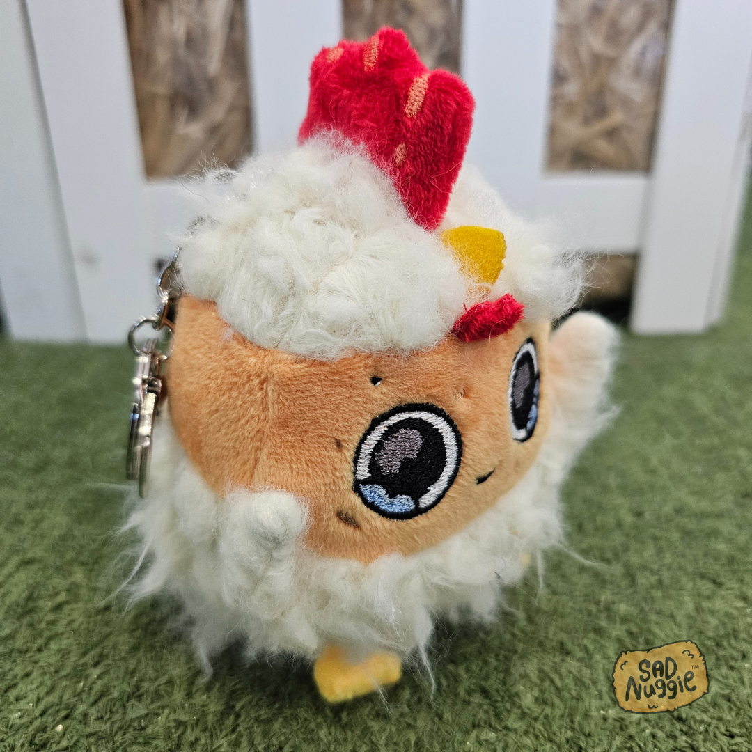 Chicken Mini Sad Nuggie Keychain
